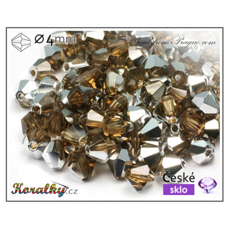 Czech crystal bicone beads 4mm No.100