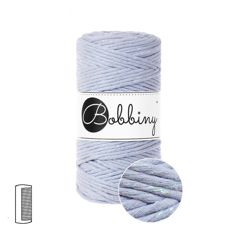 Bobbiny Macramé cord Regular 3mm Glossy Iris