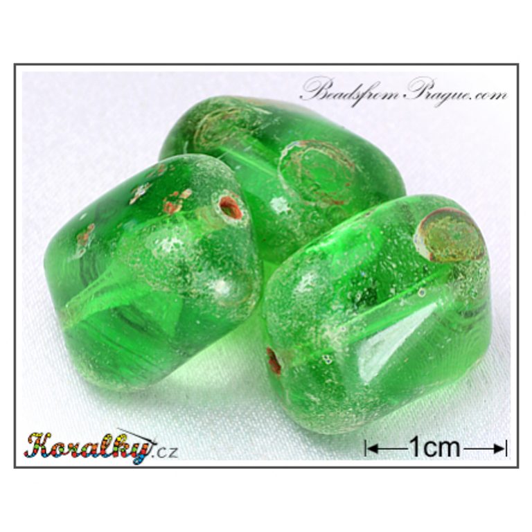 Czech glass Travertin pressed beads No.92