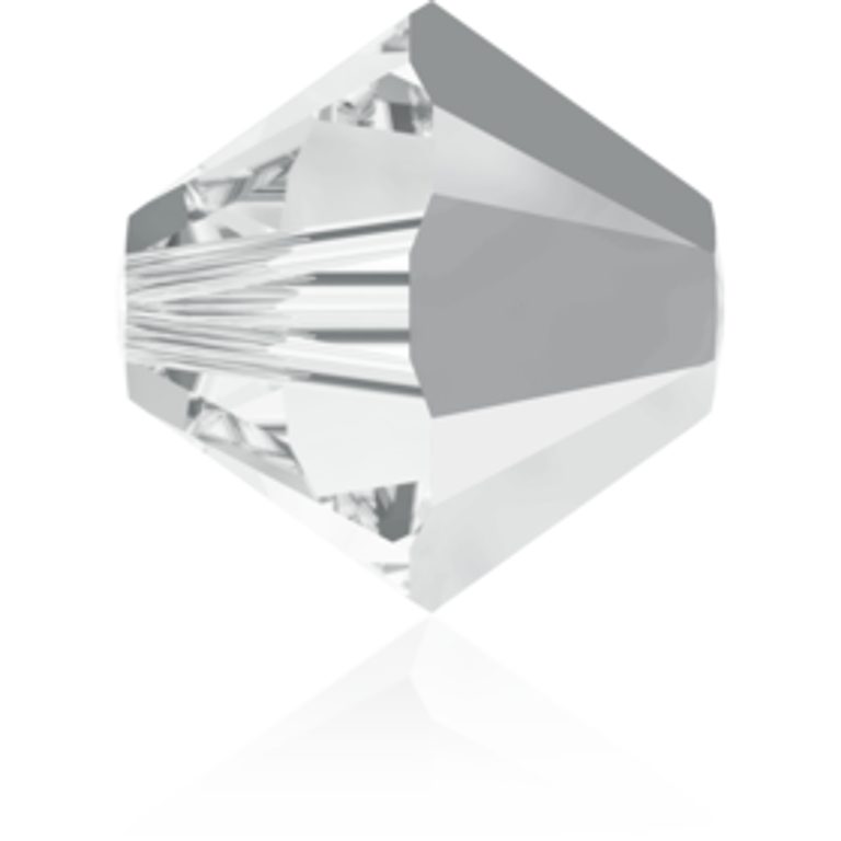 SWAROVSKI 5328 4 mm Crystal Light Chrome