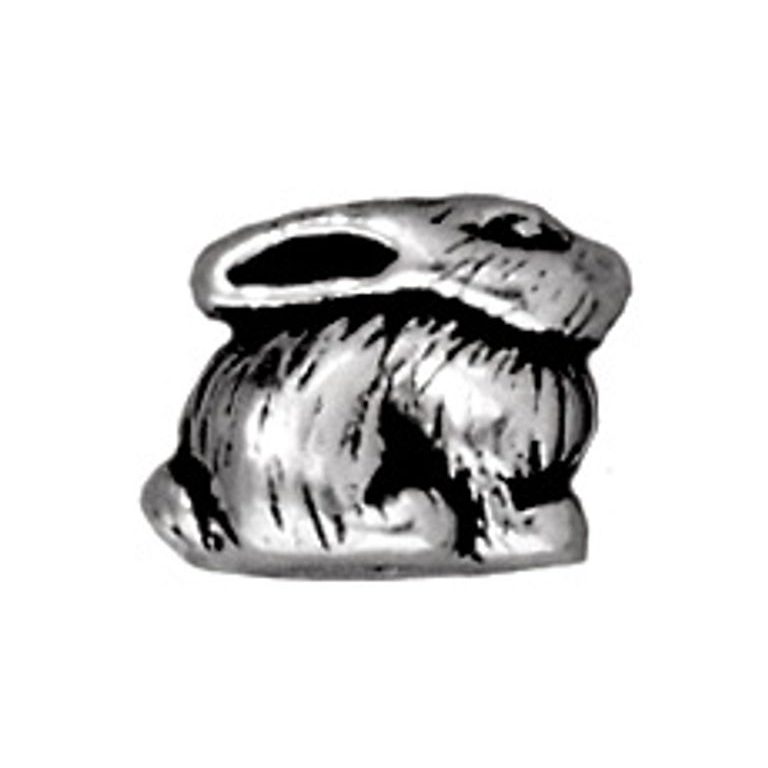 TierraCast bead Bunny antique silver