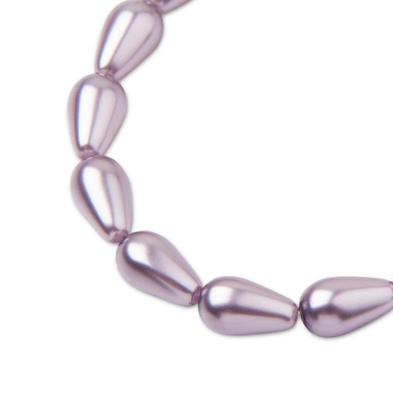 Preciosa Pear pearl 15x8mm Pearl Effect Lavender