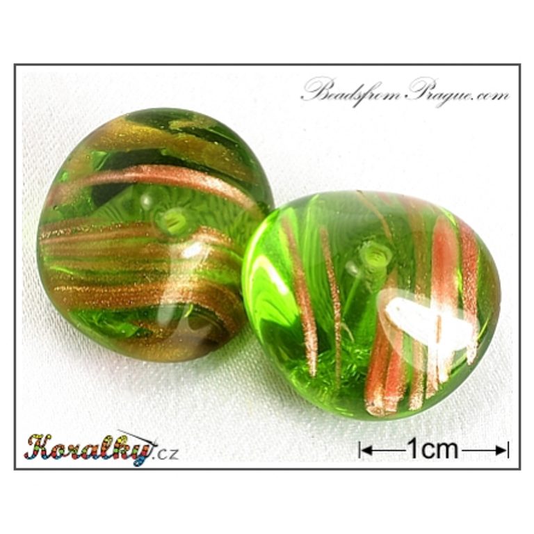 Glass pressed beads No.109