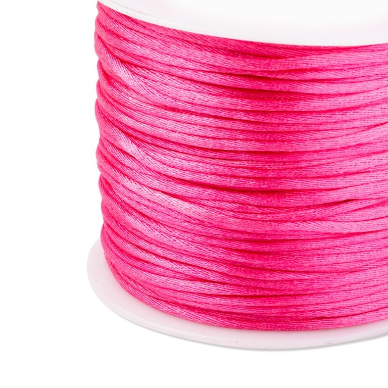 Șnur satinat din nailon 1,5mm/2m Petal Pink