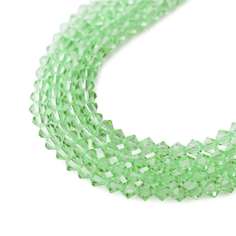 Czech crystal bicone beads 4mm Peridot