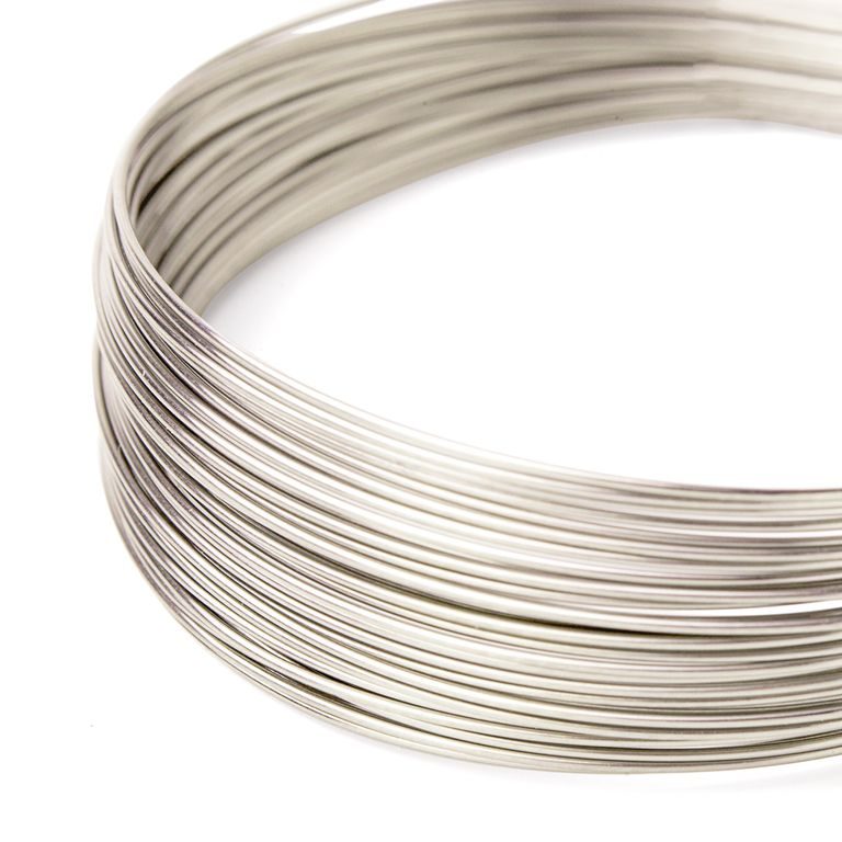 Sterling silver-plated wire 0.4mm/5m