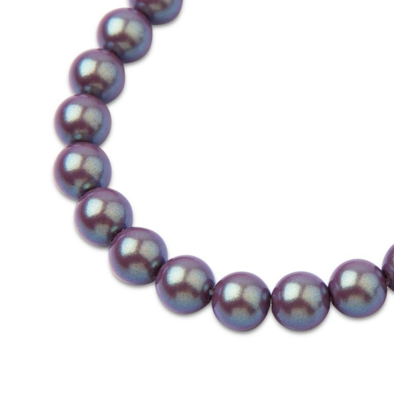 Preciosa perlă rotundă MAXIMA 10mm Pearlescent Violet