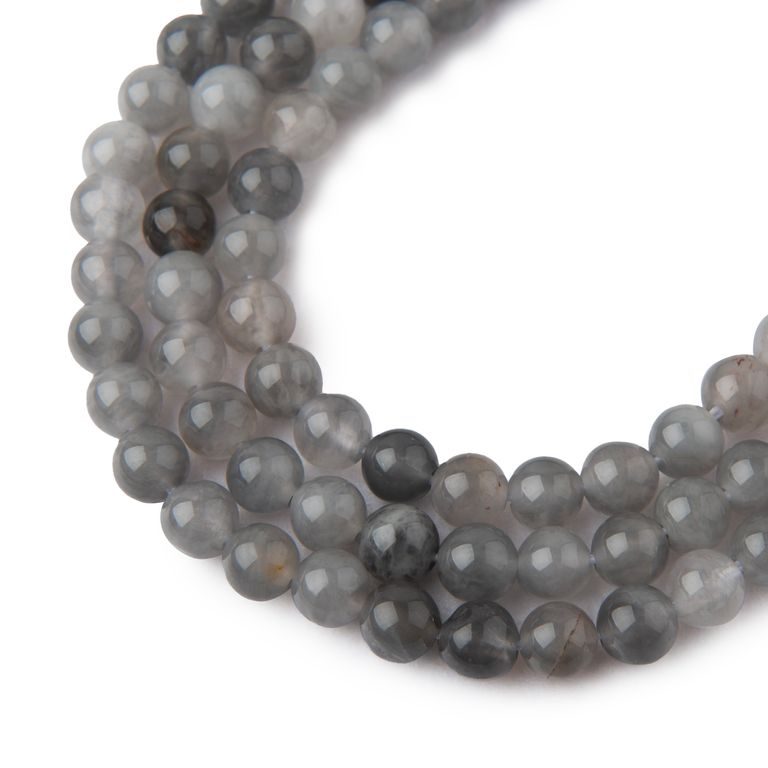 Cloud Quartz beads 6mm