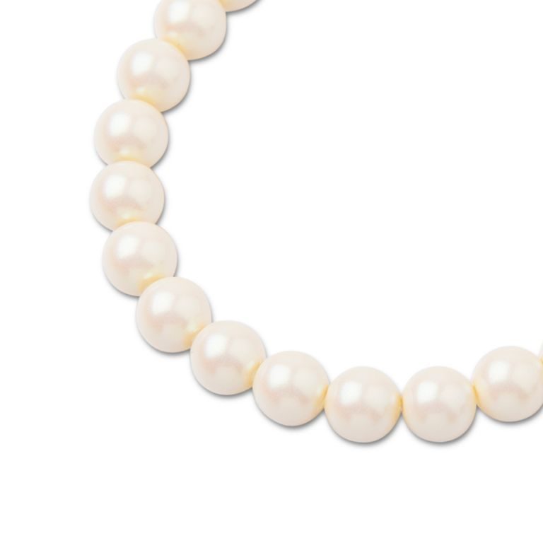 Preciosa kulatá perla MAXIMA 8mm Pearlescent Cream
