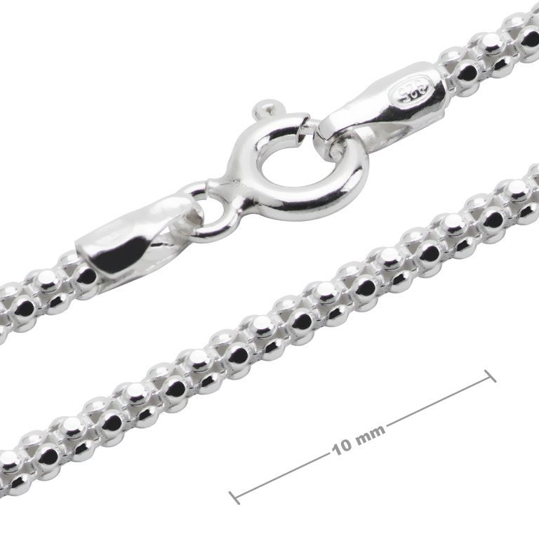 Silver chain with a clasp 50cm No.597