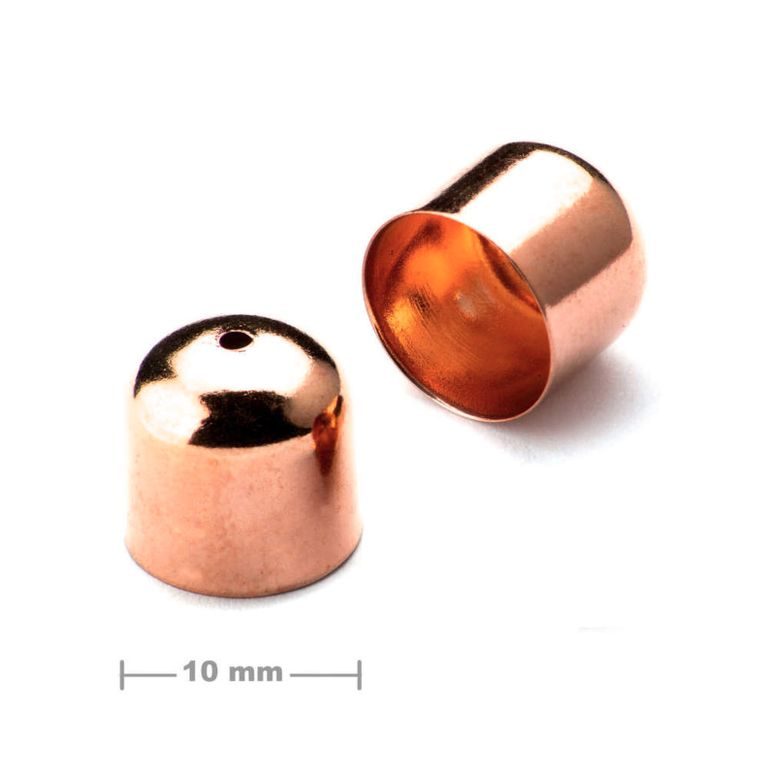 Kaplík hladký 10mm rose gold