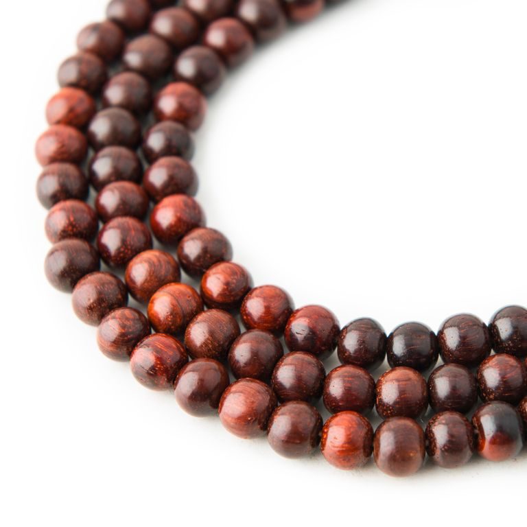 Bead from red sandalwood 6mm