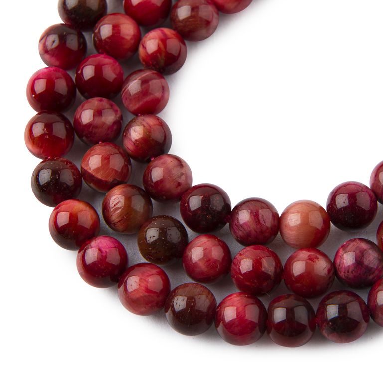 Cherry Tiger Eye AA beads 8mm