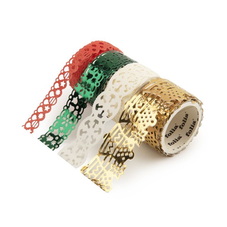 Lace washi tape 4x1m Christmas