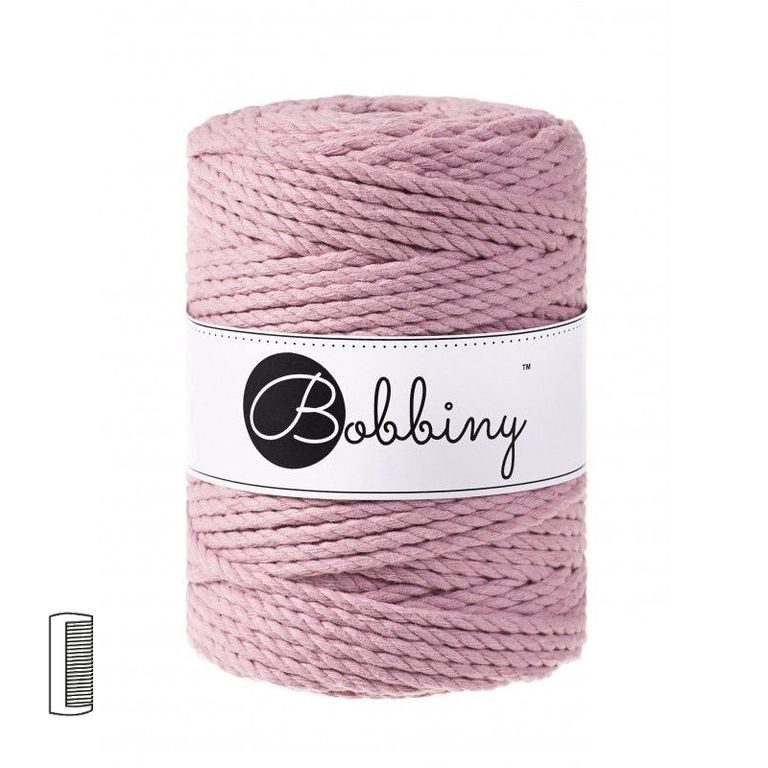 Bobbiny Macramé příze XXL 3PLY 5mm Dusty pink