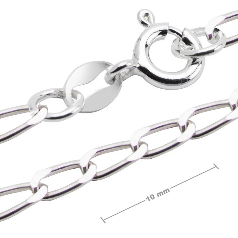 Sterling silver 925 chain with clasp 45cm No.580