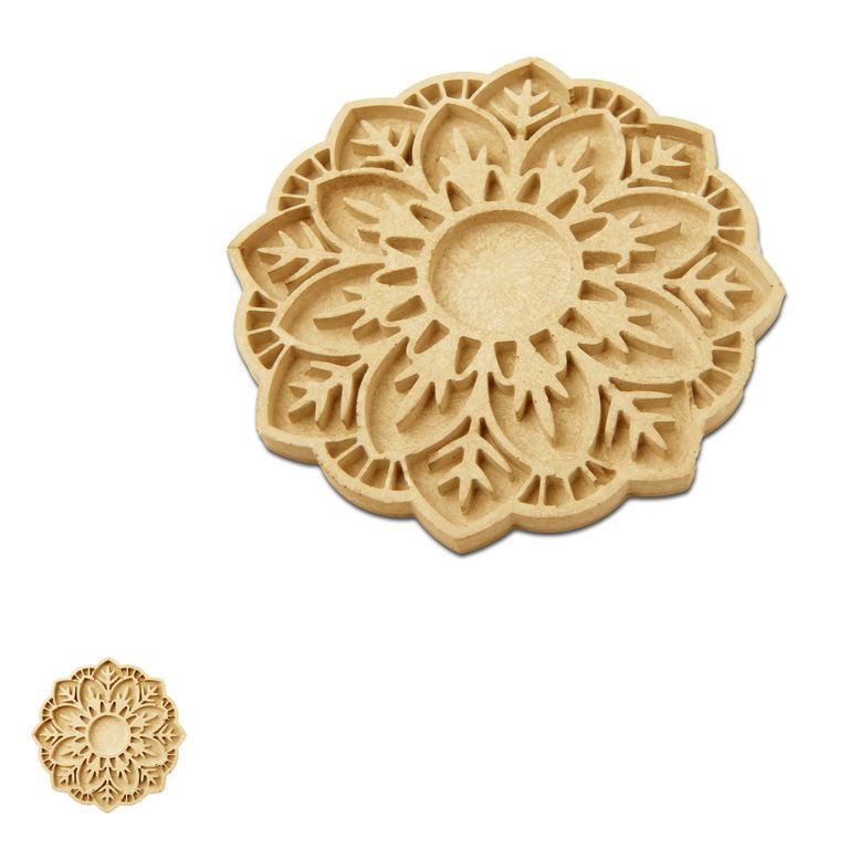 Silicone mould for creative clays mandala flower mat 155x155x12mm