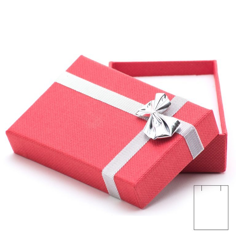 Jewellery gift box red 51x77x23mm