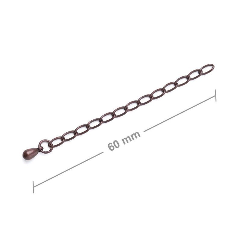 Extension chain 6cm antique copper