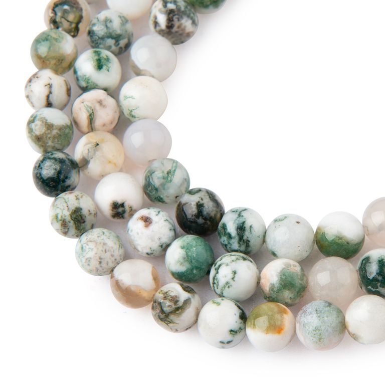 Tree Agate beads 8mm
