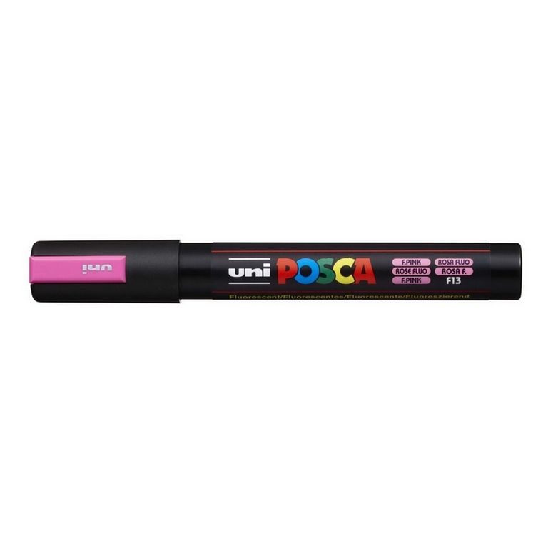 POSCA marker acrilic 5M roz fluorescent