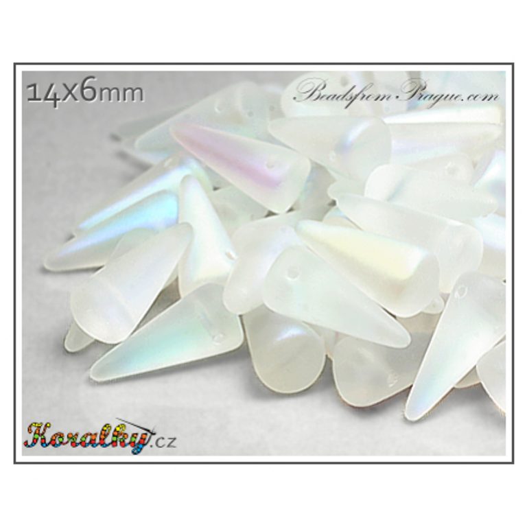 Czech glass spike beads 14x6mm (28771) No.3