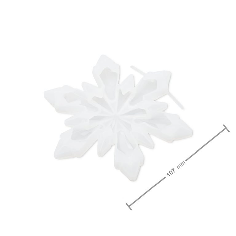 Silikonová forma na odlévání kreativní hmoty sněhová vločka č.1