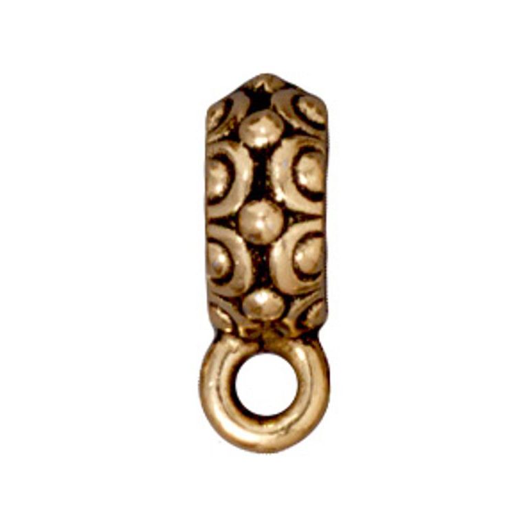 TierraCast wide decorative spacer with a loop Oasis antique gold
