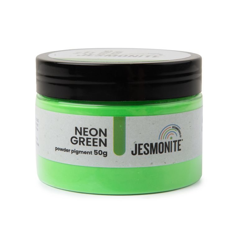 JESMONITE neónový minerálny práškový pigment zelený