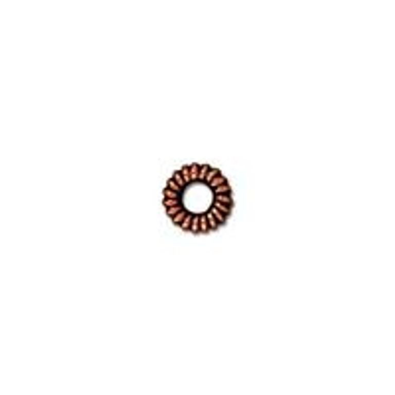 TierraCast decorative spacer Small Coiled Ring antique copper