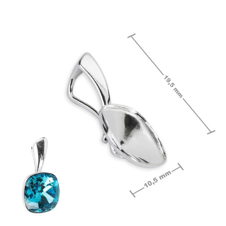 Sterling silver 925 pendant for SWAROVSKI 4470 10mm No.458