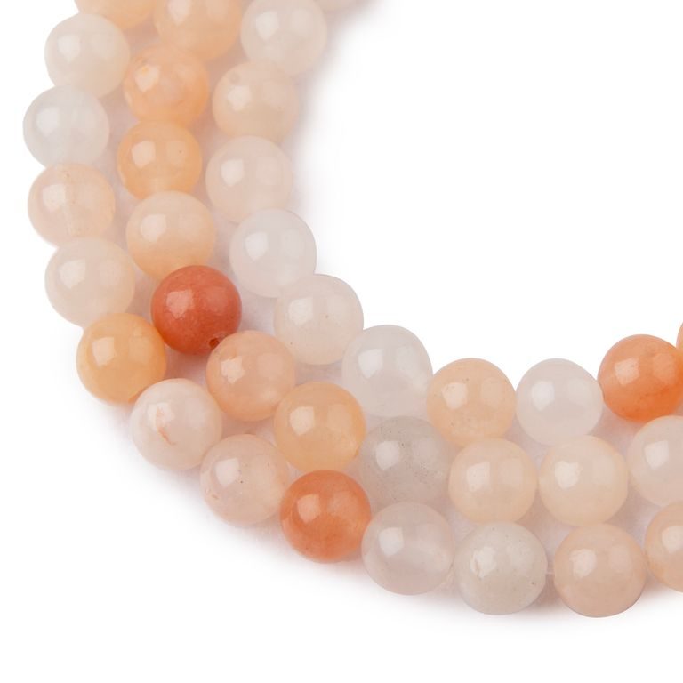 Pink Peach Aventurine beads 8mm