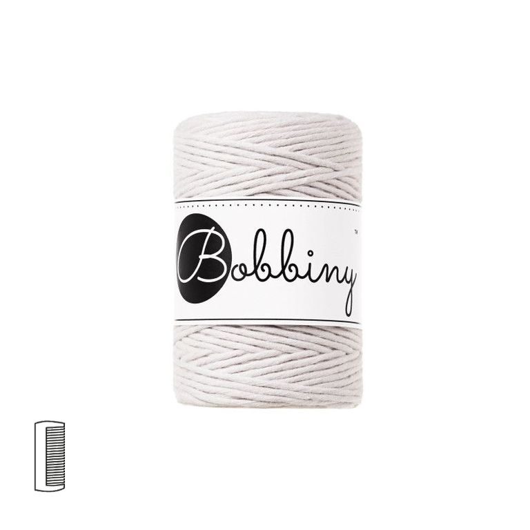 Bobbiny Fir textil Macramé Baby 1,5mm Moonlight