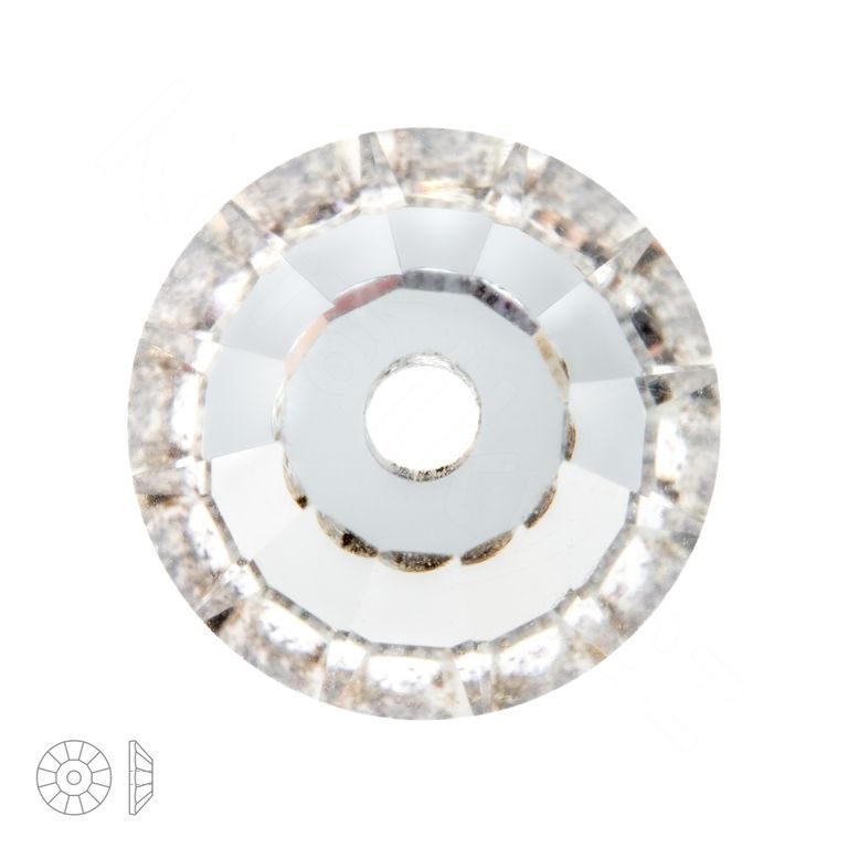 Preciosa MC trandafir chaton pentru cusut VIVA12 6mm Crystal