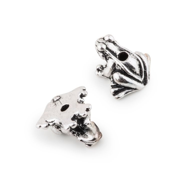 TierraCast bead Frog antique silver