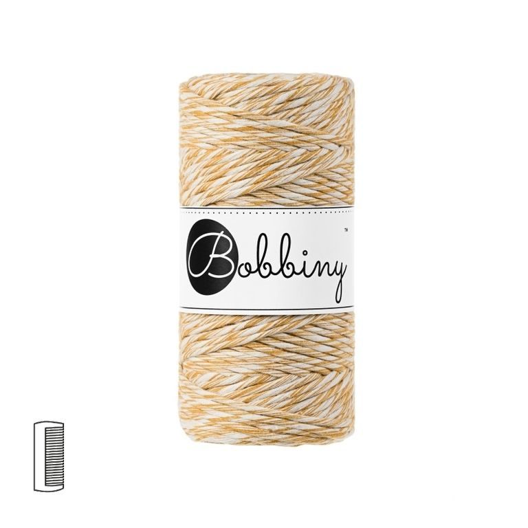 Bobbiny Macramé Rope Regular 3mm Sunflower