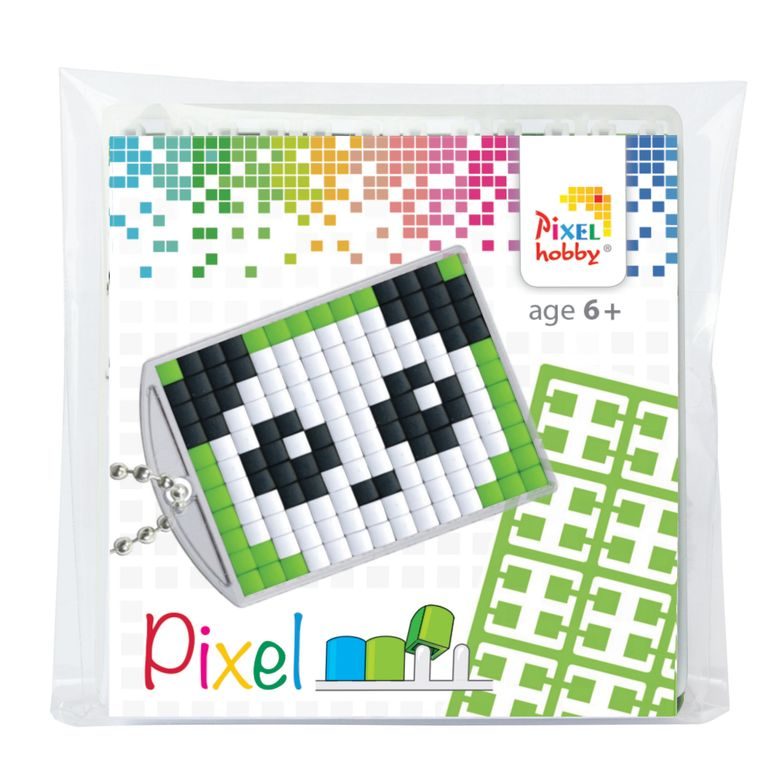 Pixel klíčenka panda