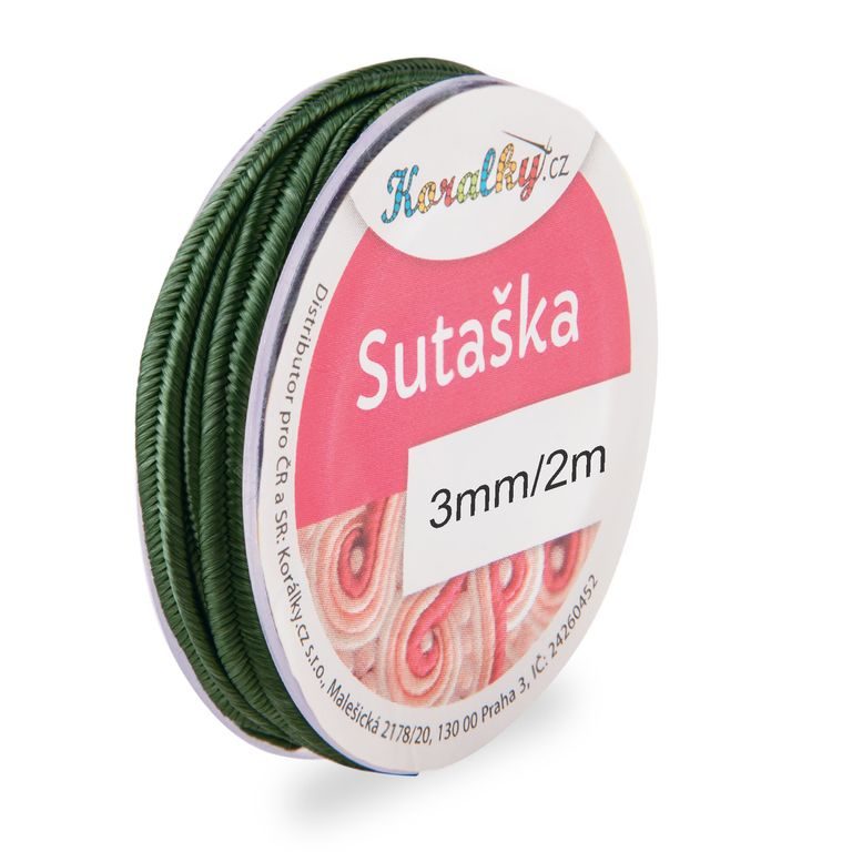 Soutache cord 3mm/2m olive