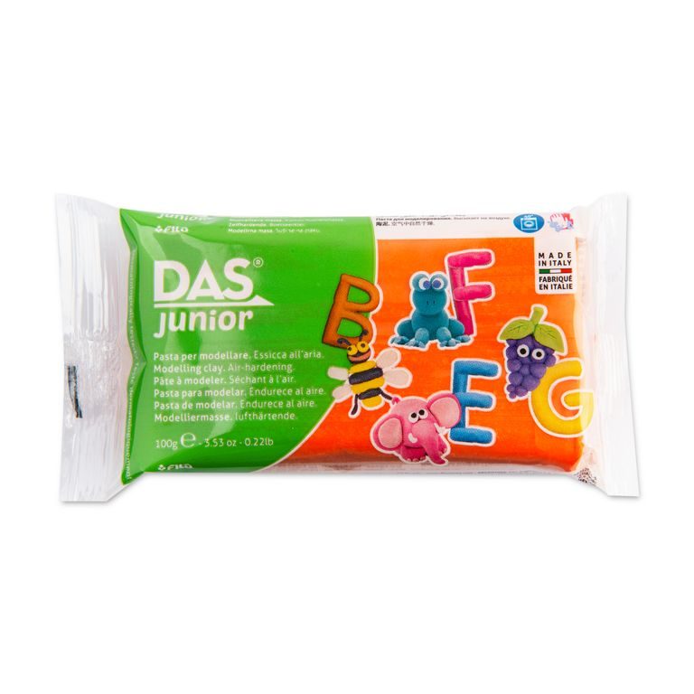 DAS Junior Self-hardening clay 100g orange