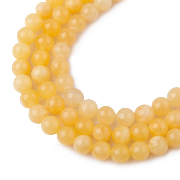 Yellow Calcite beads 6mm