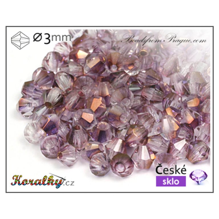 Czech crystal bicone beads 3mm No.22