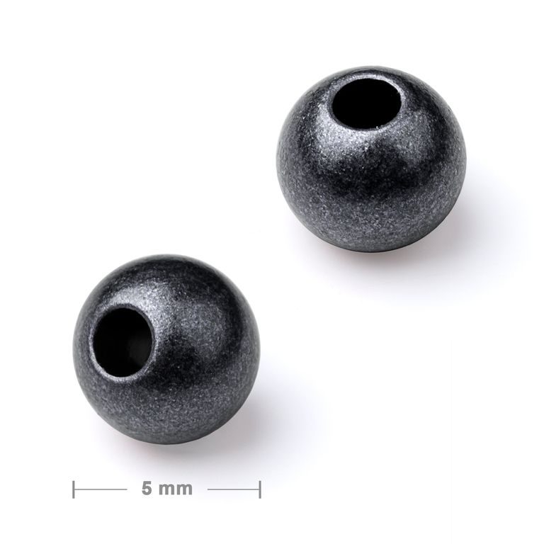 Metal spacer bead 5 mm anthracite