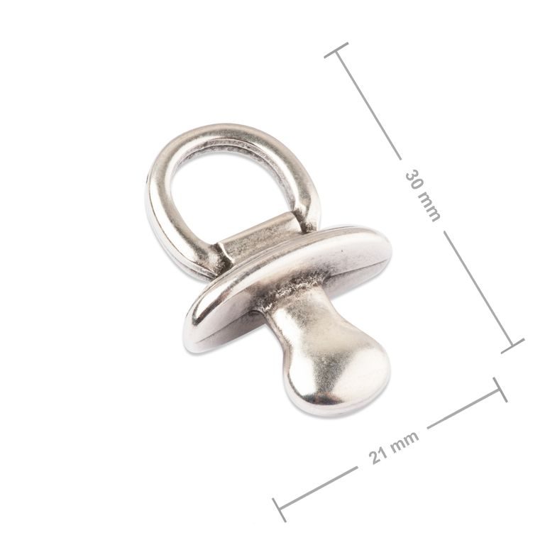 Manumi pendant dummy 30x21mm silver-plated