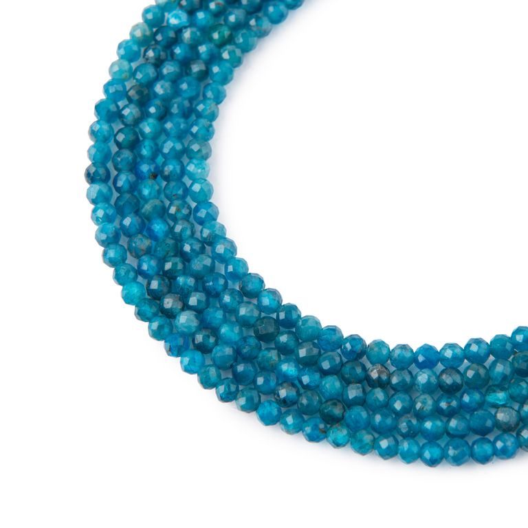 Apatite AAA faceted beads 3mm