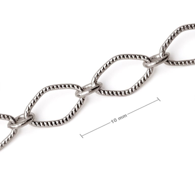 Unfinished jewellery chain in the colour of platinum No.29