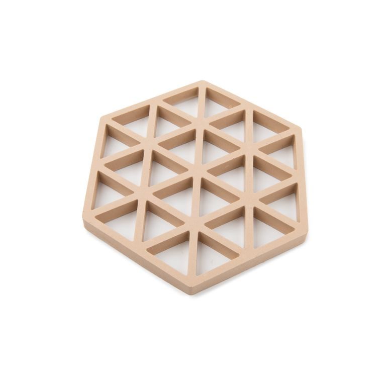 Silicone mould for casting creative clay coaster with triangular pattern