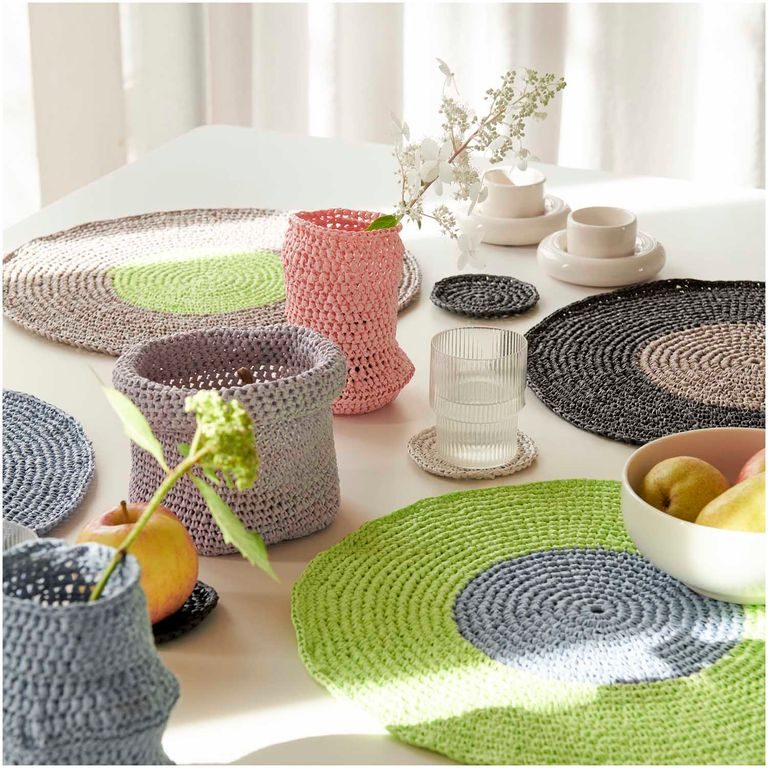 Rico design háčkovacia papierová priadza Creative paper odtieň 003 lososová