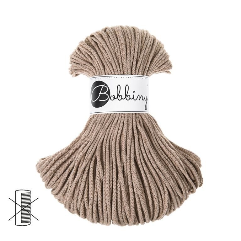 Bobbiny Macramé šňůra Junior 3mm Sand
