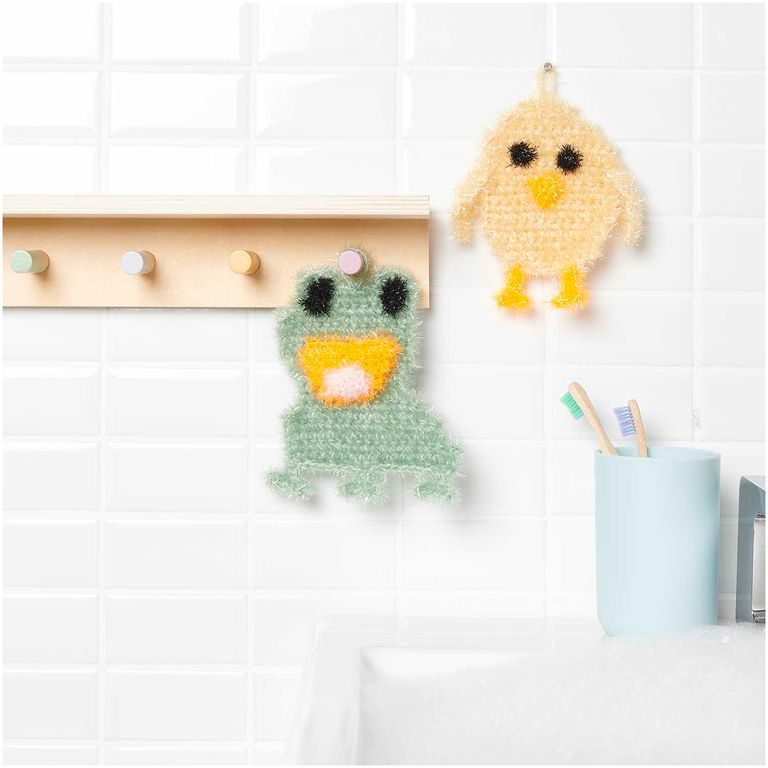 Rico design crochet set for making washcloths Creative Bubble Small animals