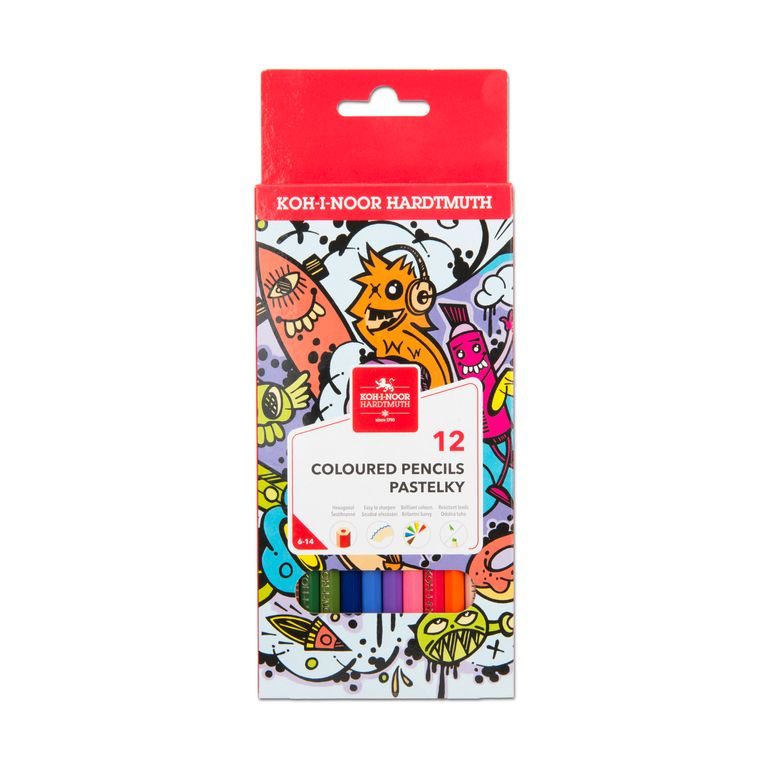 Koh-i-noor pastelky TEENAGE 12ks